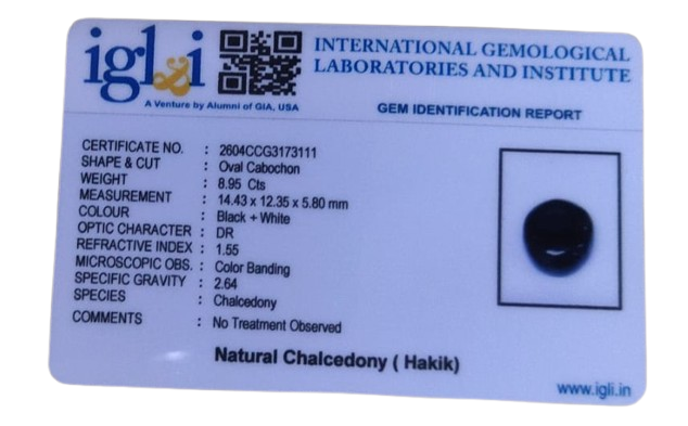 Sulemani Hakik - 8.95 Carat
