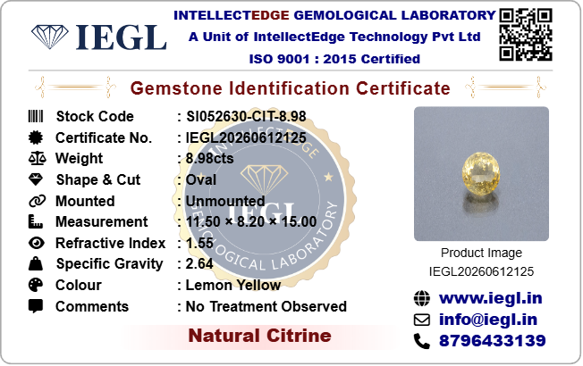 Citrine - 8.98 Carat
