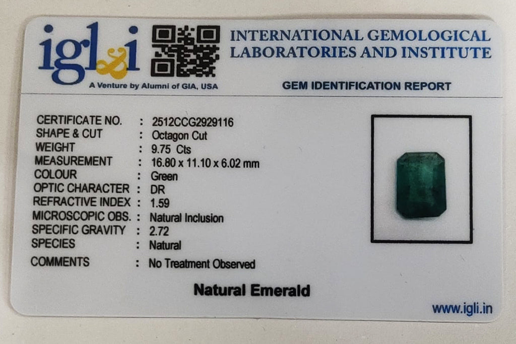 Zambian Emerald 9.75 Carat