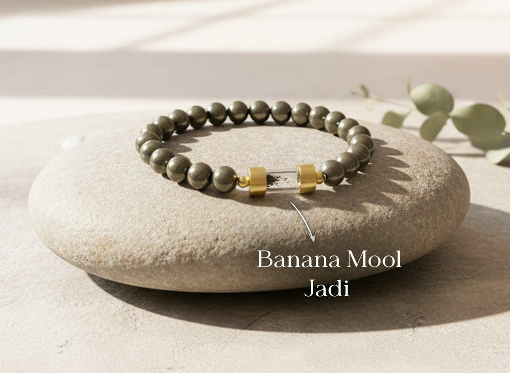Raw Pyrite Jadi Bracelet