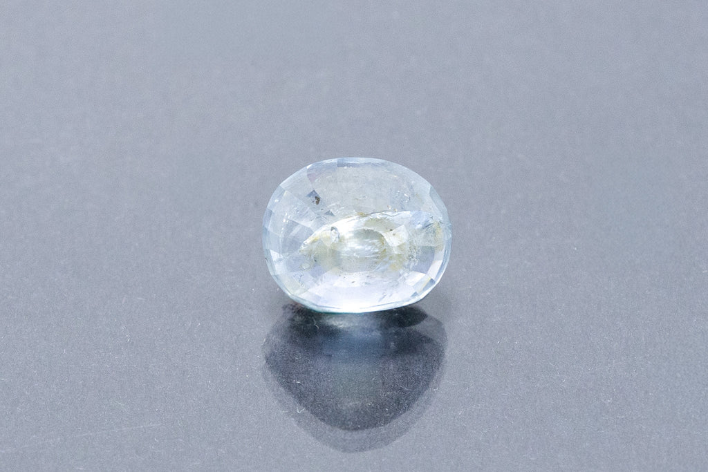 ceylon blue sapphire 6.75 carat back image