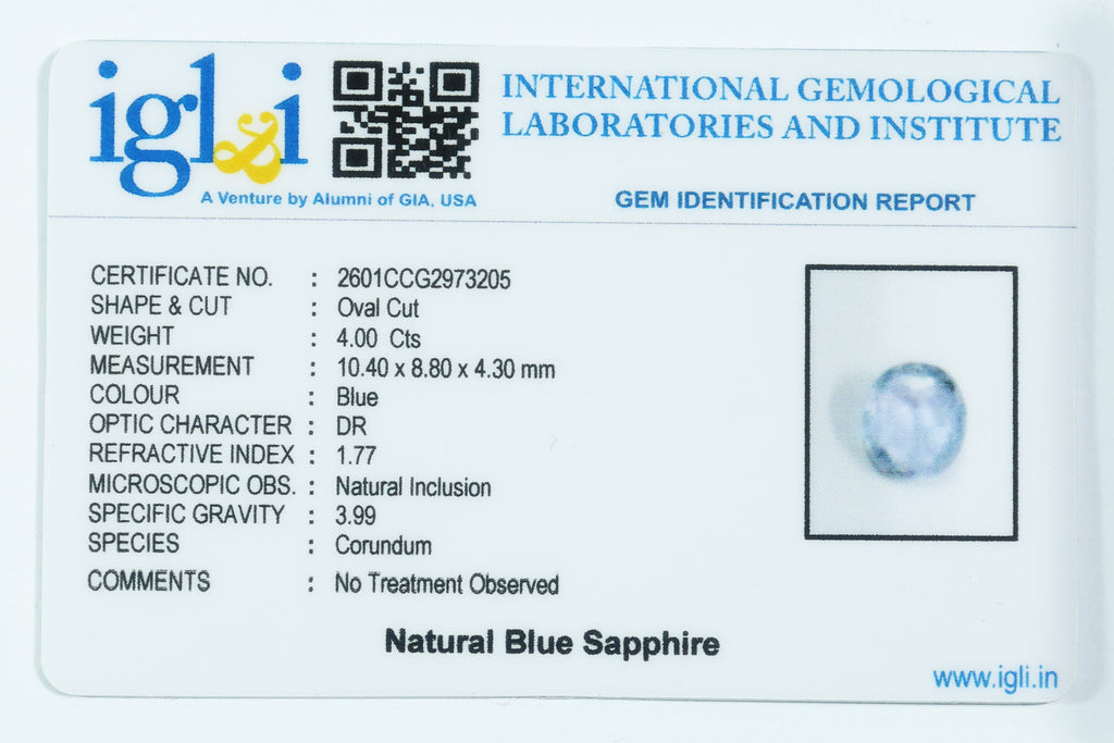 Blue Sapphire 4.00 Carat