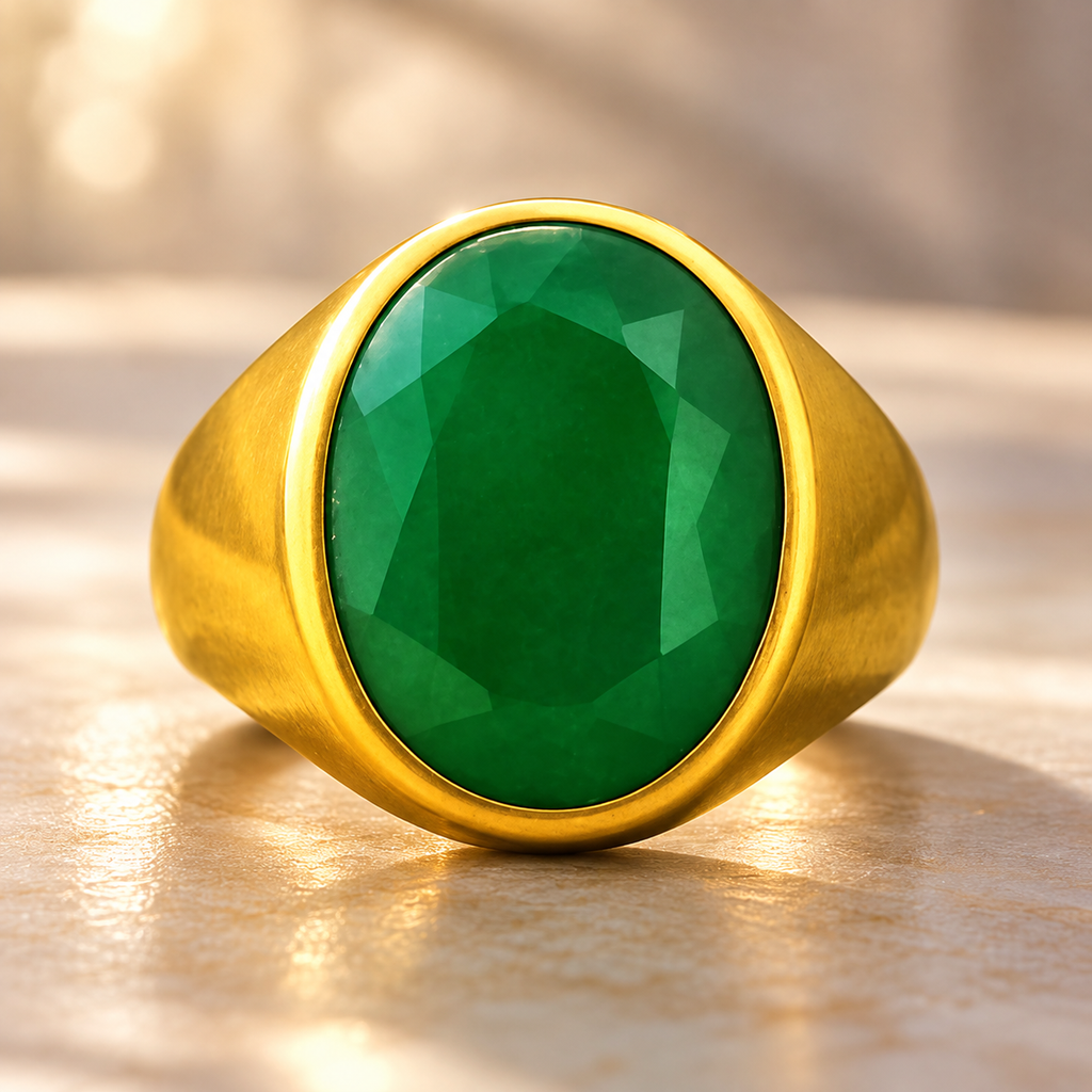 Onyx Panchdhatu Ring | Lab certified | Adjustable Ring