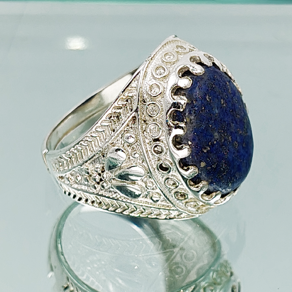 Royal Lapis Lazuli Adjustable Ring (10 Carat)