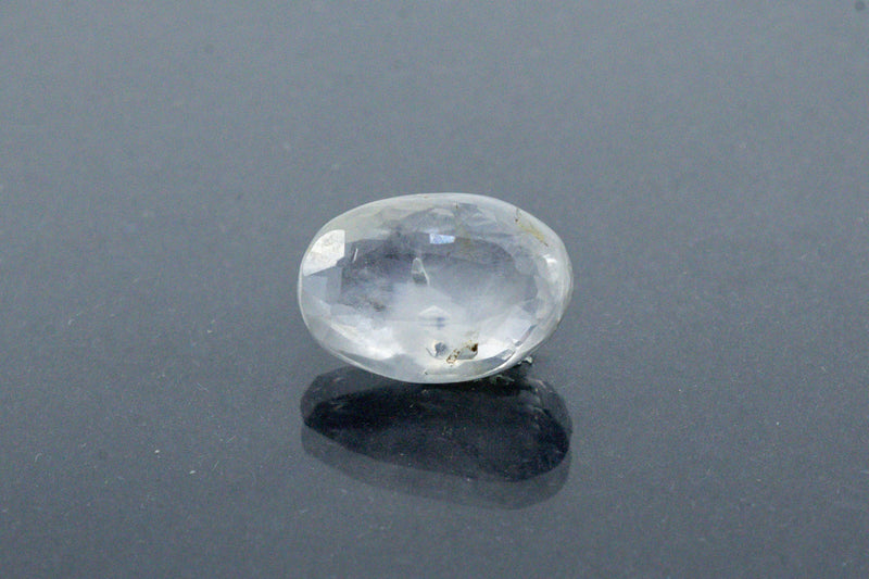 Natural Blue Sapphire Front View Oval Shape