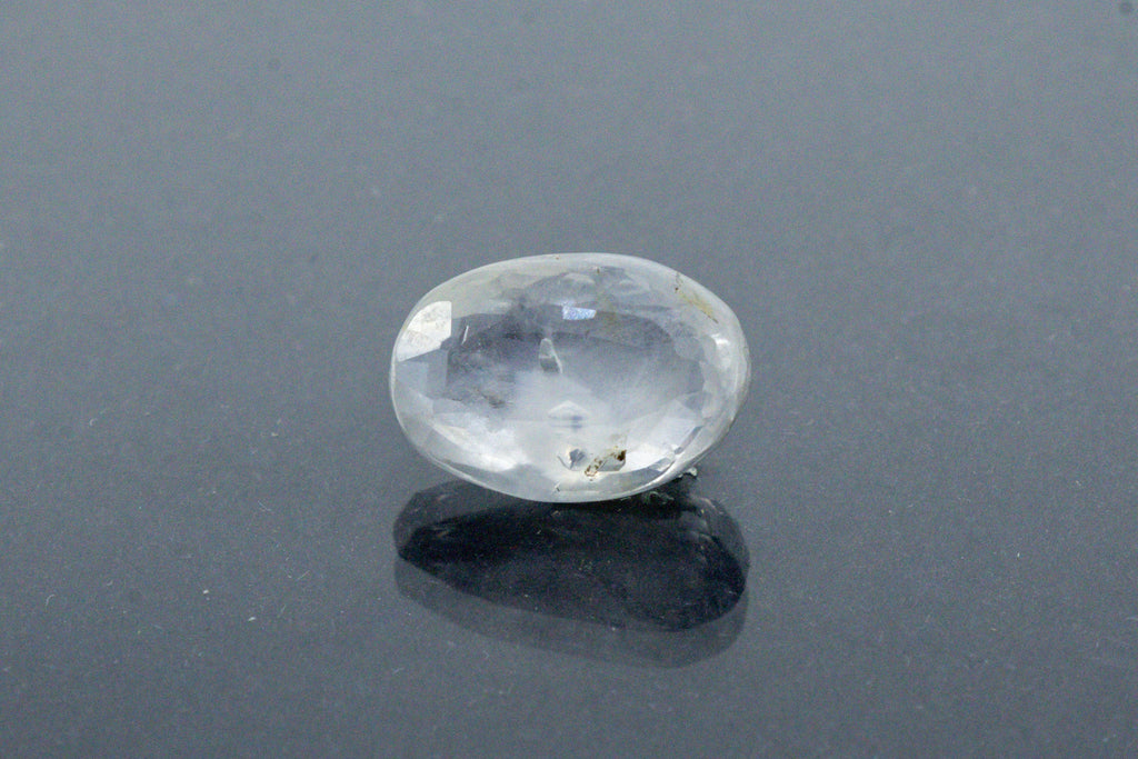 Natural Blue Sapphire Front View Oval Shape