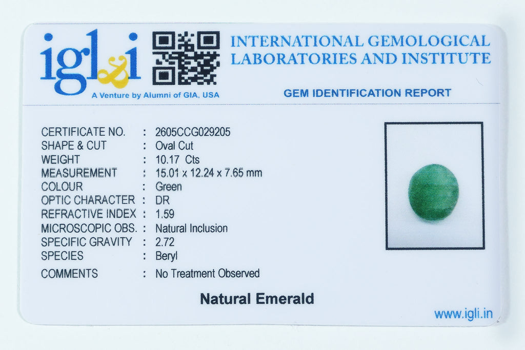 Brazilian Emerald - 10.17 Carat