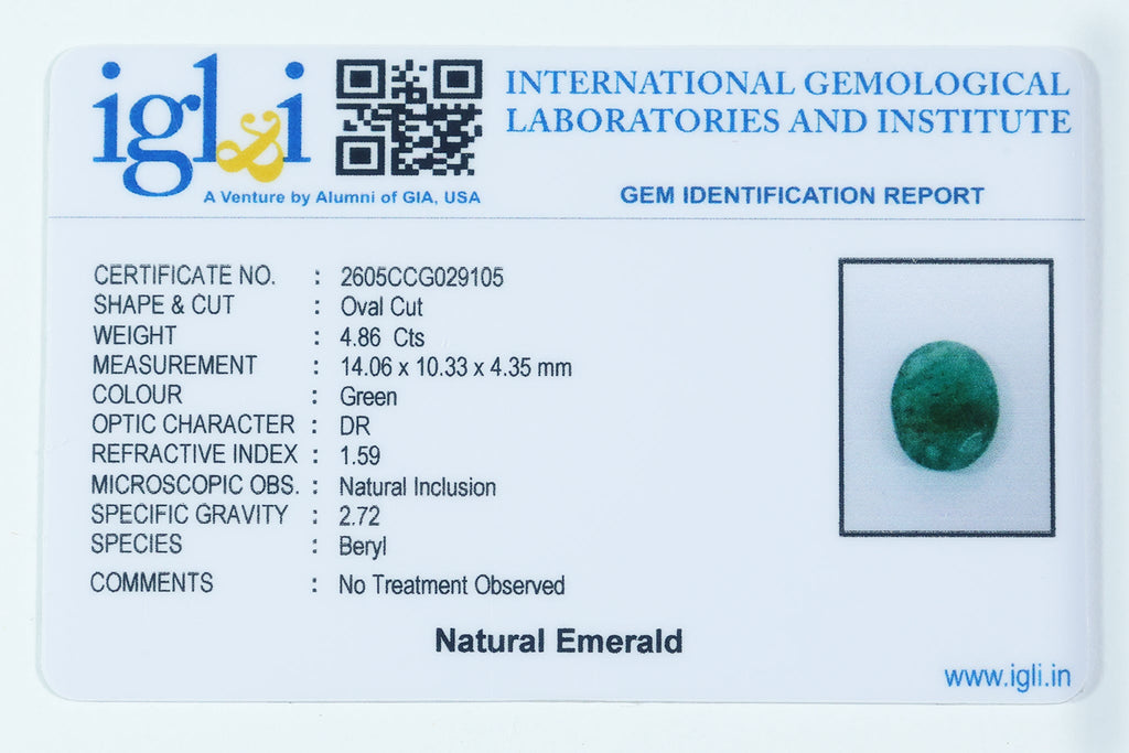 Brazilian Emerald - 4.86 Carat