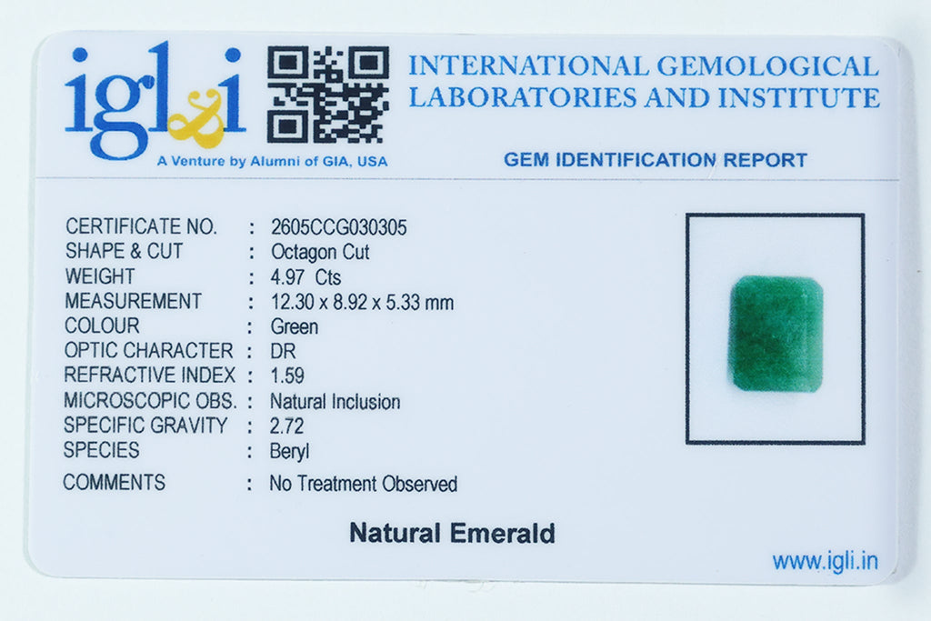 Brazilian Emerald - 4.97 Carat