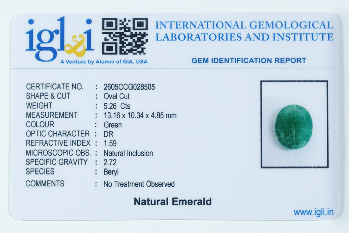 Brazilian Emerald - 5.26 Carat