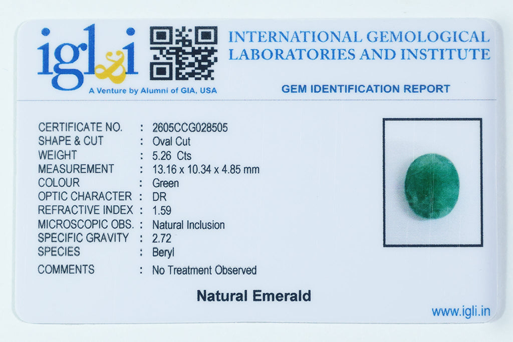 Brazilian Emerald - 5.26 Carat