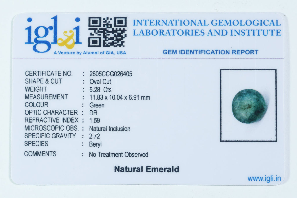 Brazilian Emerald - 5.28 Carat