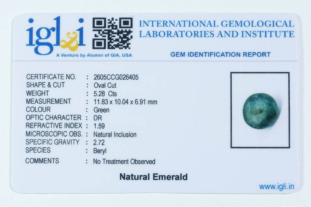 Brazilian Emerald - 5.28 Carat