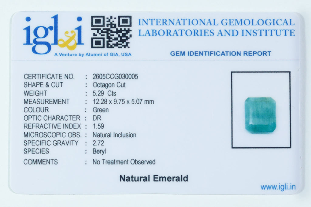 Brazilian Emerald - 5.29 Carat