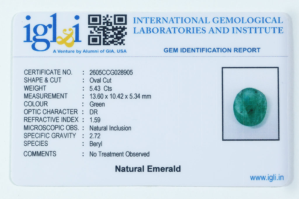 Brazilian Emerald - 5.43 Carat