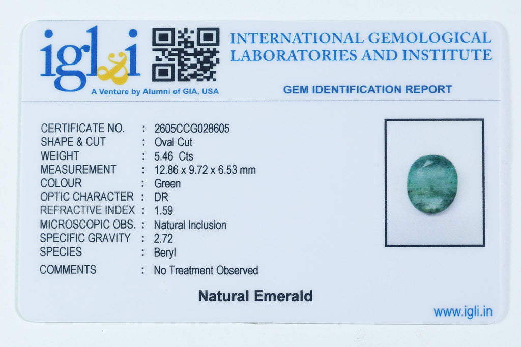 Brazilian Emerald - 5.46 Carat