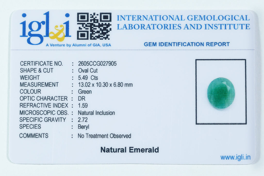 Brazilian Emerald - 5.49 Carat