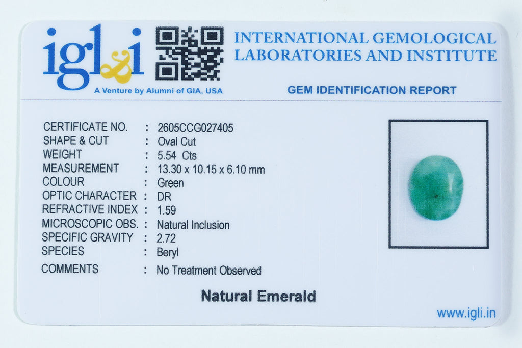 Brazilian Emerald - 5.54 Carat