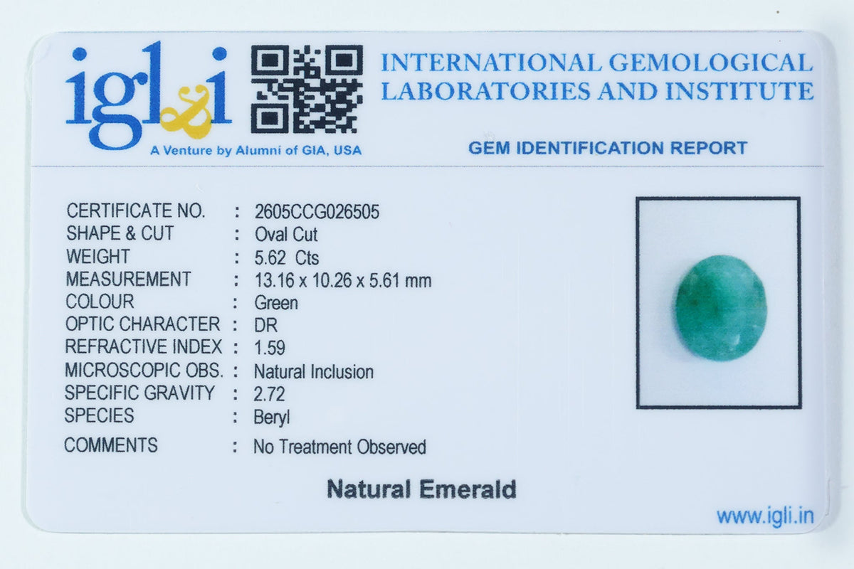 Brazilian Emerald - 5.62 Carat