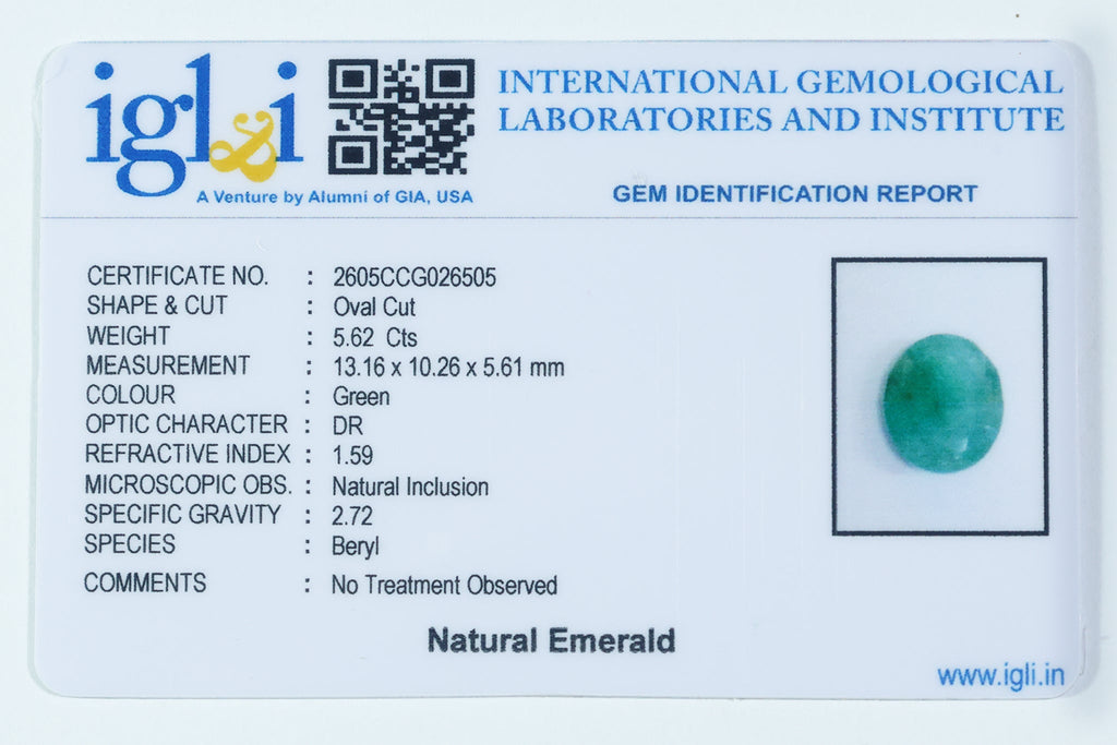 Brazilian Emerald - 5.62 Carat