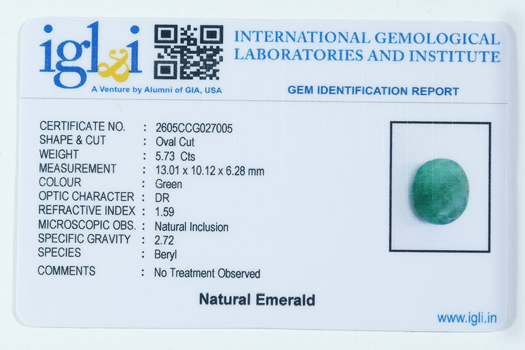 Brazilian Emerald - 5.73 Carat
