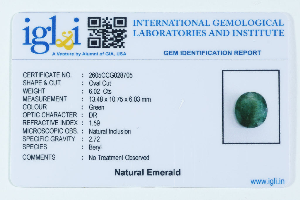 Brazilian Emerald - 6.02 Carat