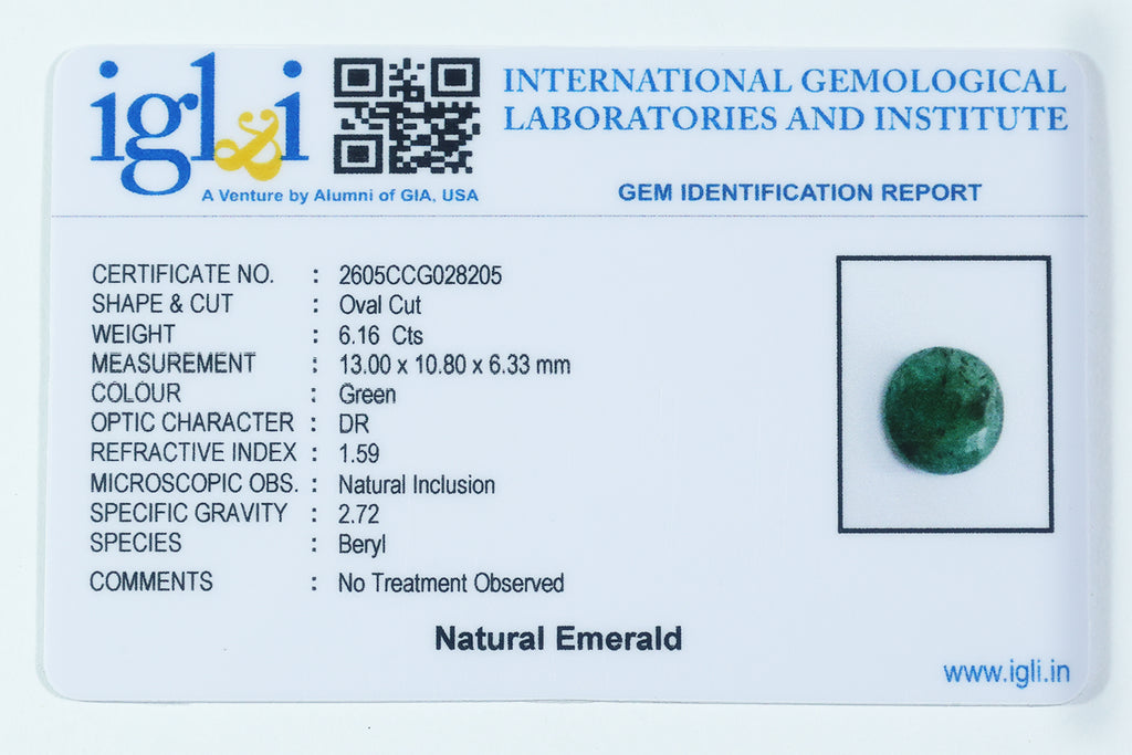 Brazilian Emerald - 6.16 Carat