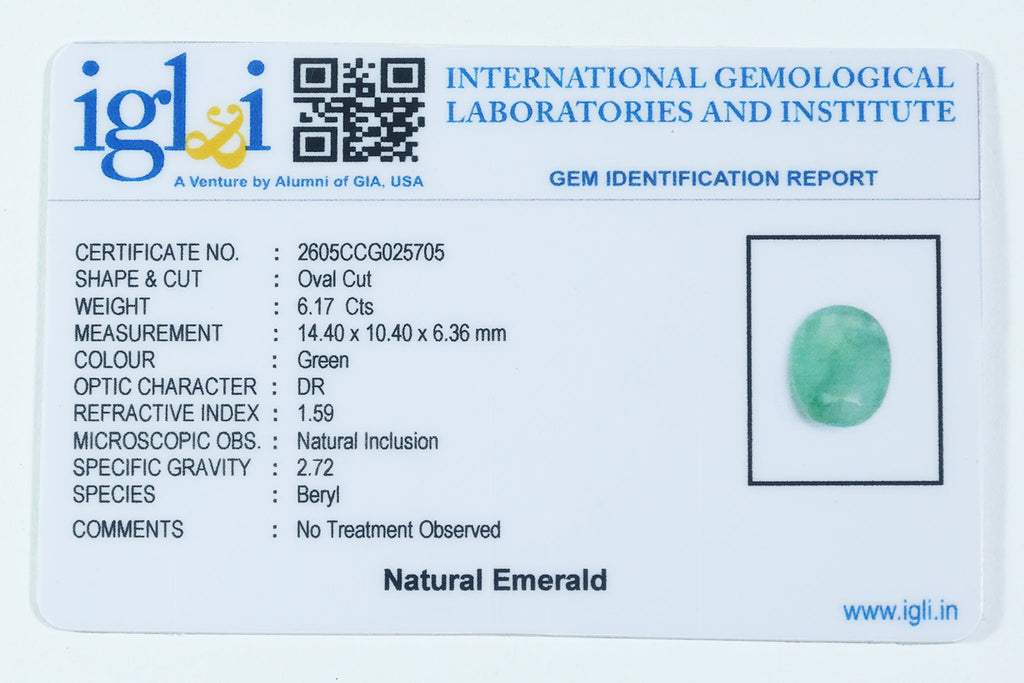 Brazilian Emerald - 6.17 Carat
