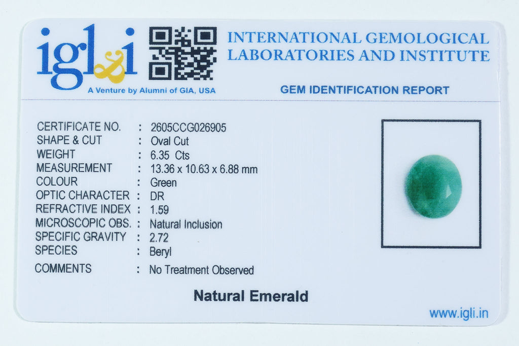 Brazilian Emerald - 6.35 Carat
