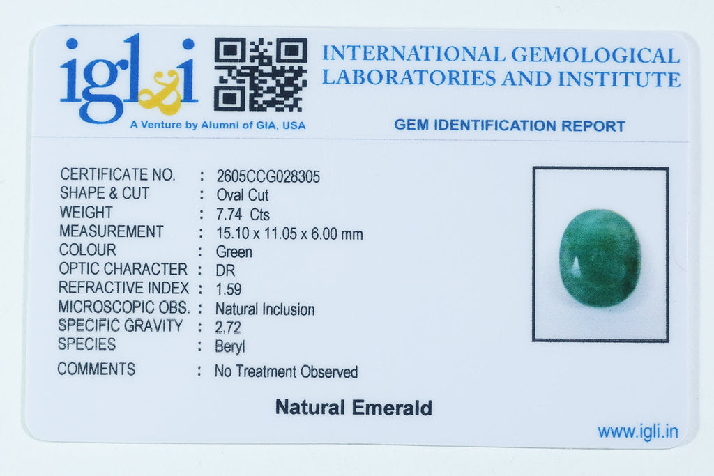 Brazilian Emerald - 7.74 Carat