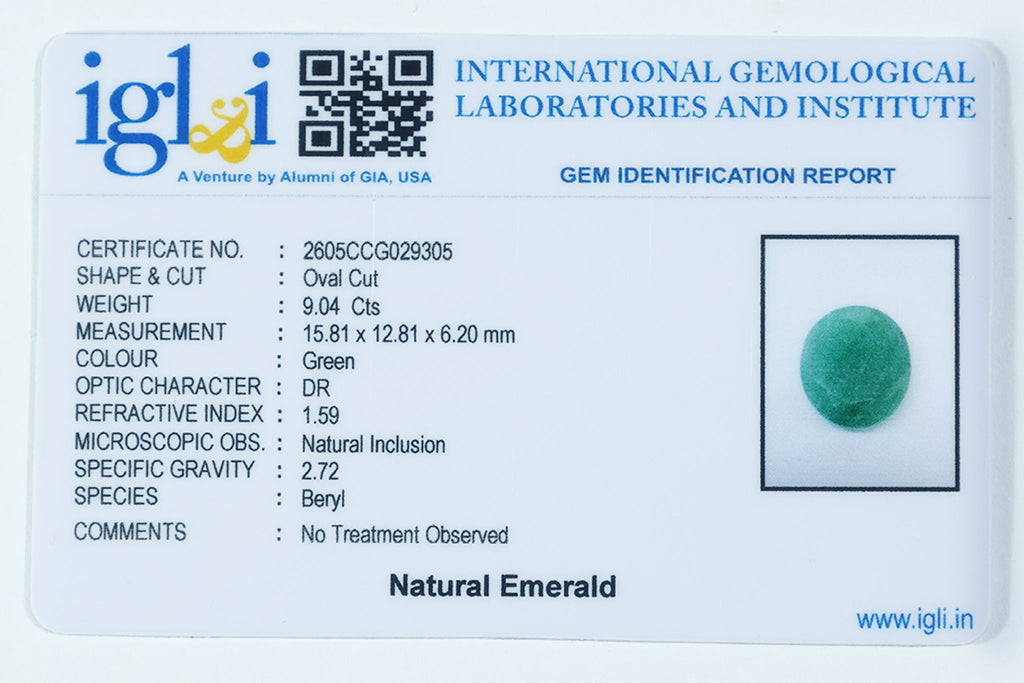 Brazilian Emerald - 9.04 Carat
