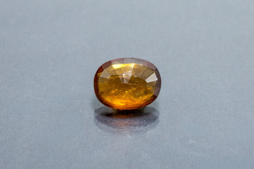 hessonite 5.85 carat back image