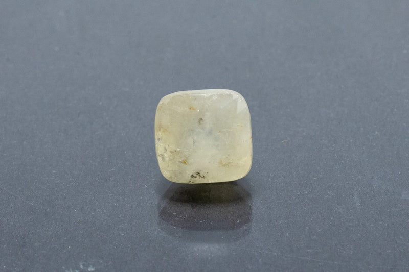 Natural Yellow Sapphire Front View Square Shape