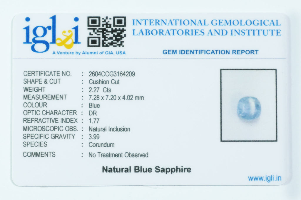 Blue Sapphire 2.27 Carat