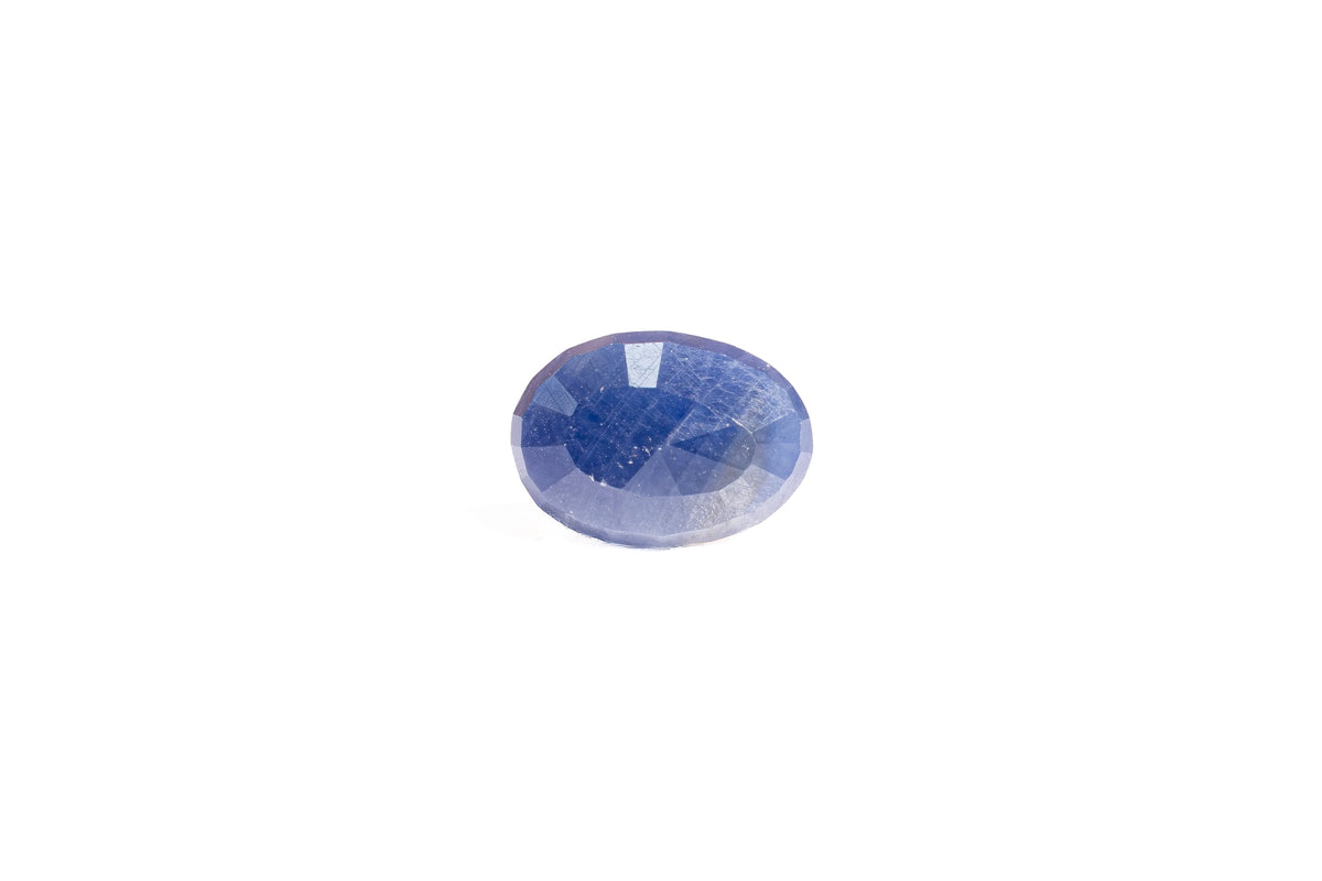 african blue sapphire 4.38 carat back image