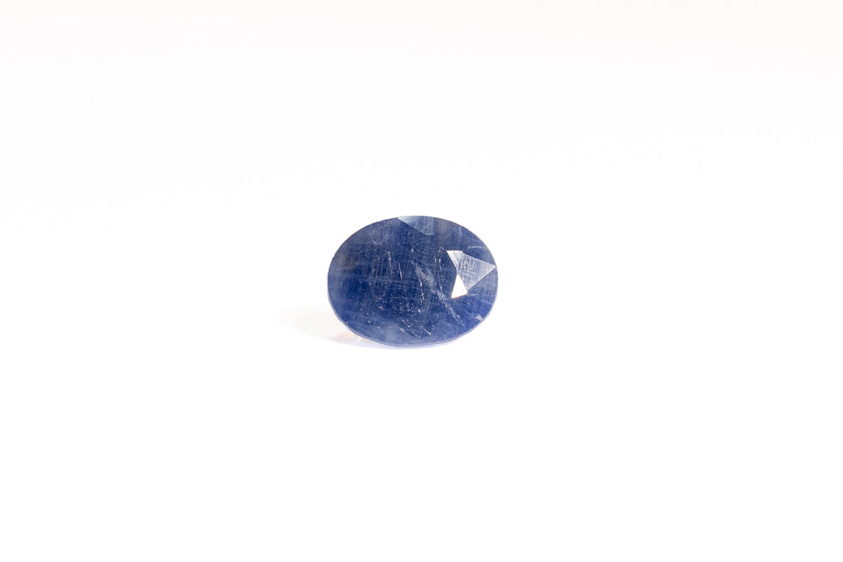 african blue sapphire 5.6 carat front image