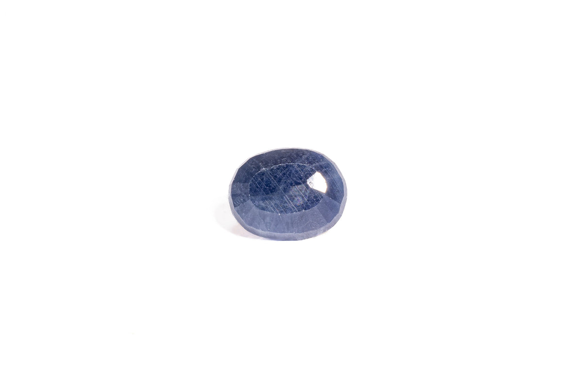 african blue sapphire 6.46 carat back image