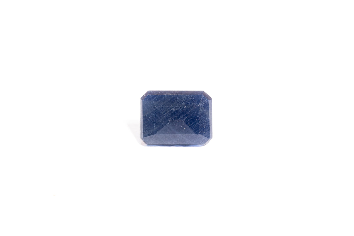 african blue sapphire 6.92 carat back image