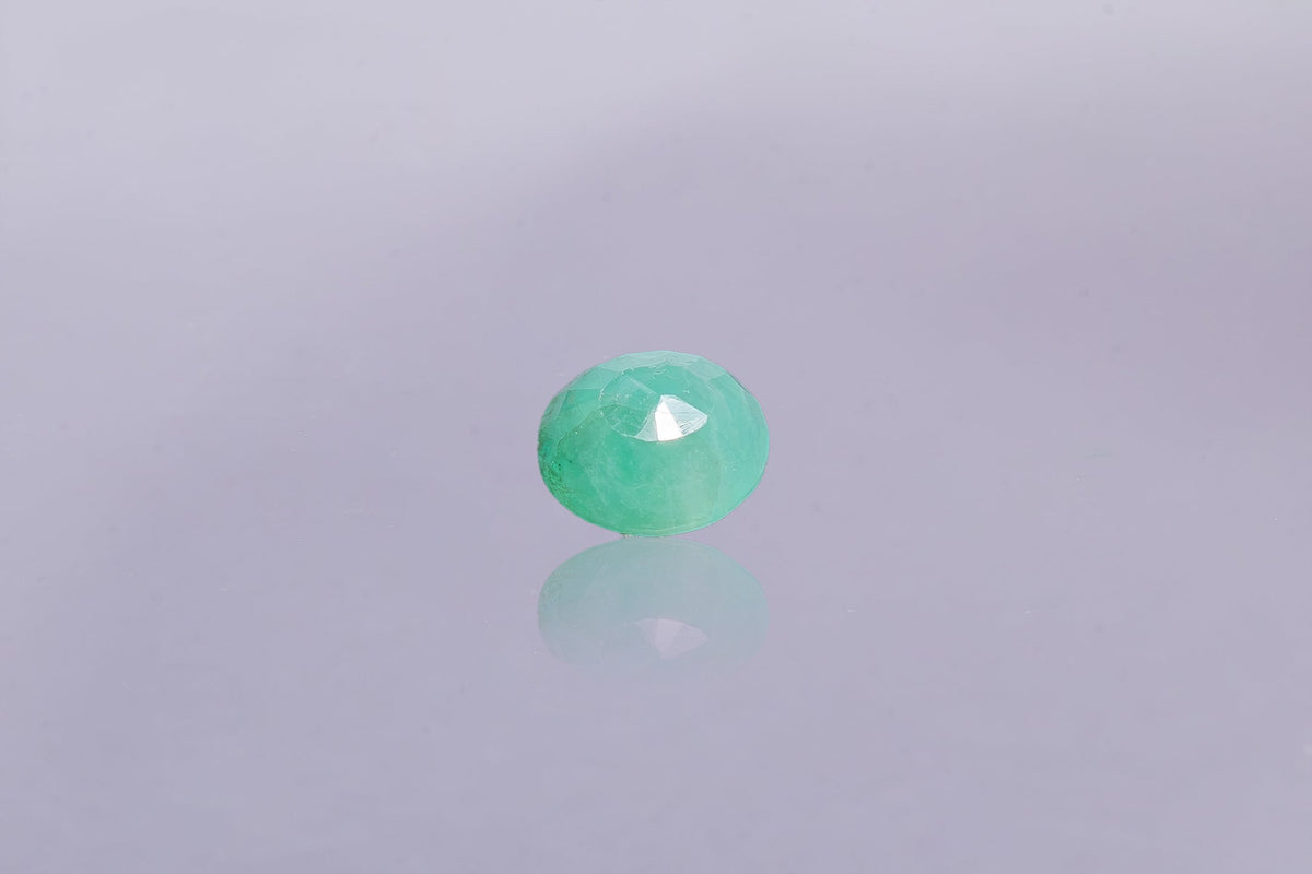 brazilian emerald 3.23 carat back image