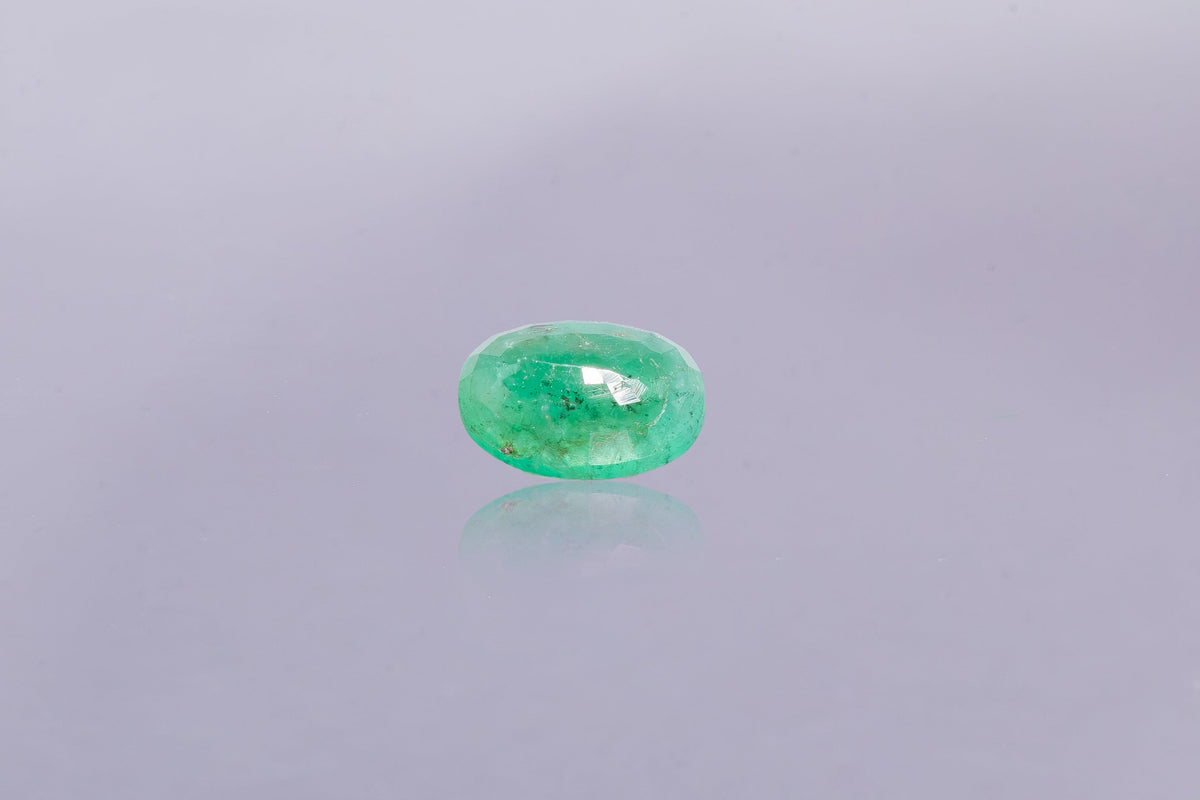 brazilian emerald 3.48 carat back image