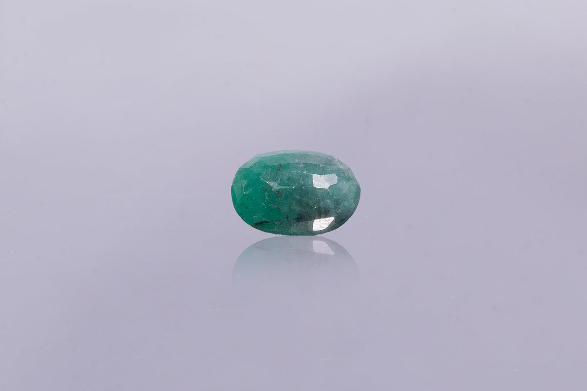 brazilian emerald 5.28 carat back image