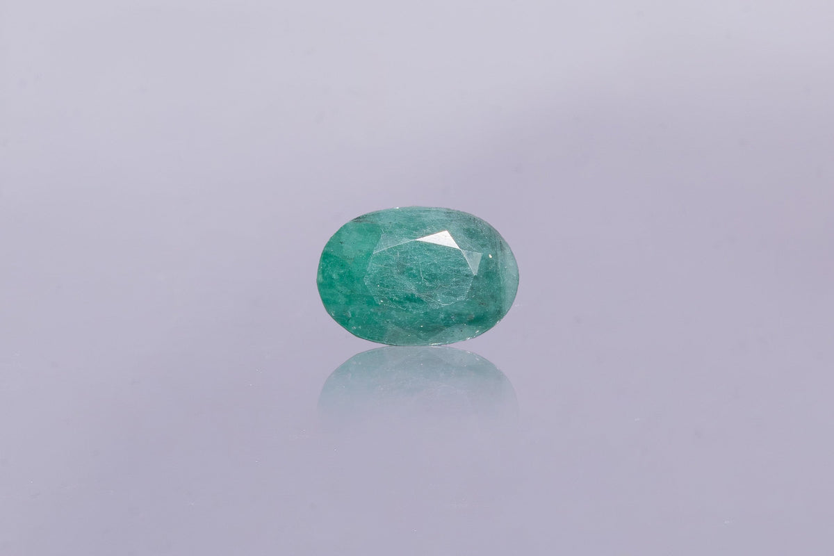 brazilian emerald 5.28 carat front image
