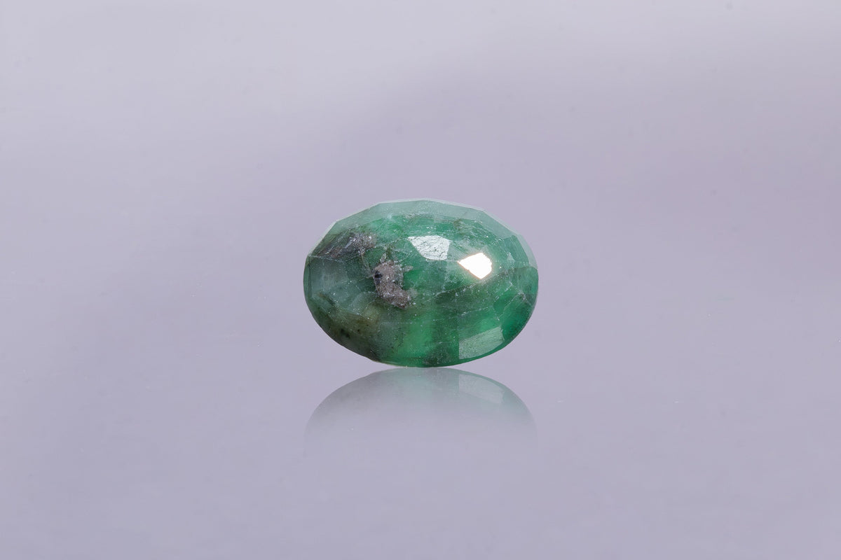 brazilian emerald 5.93 carat back image