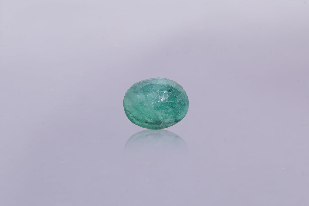 brazilian emerald 5.96 carat back image