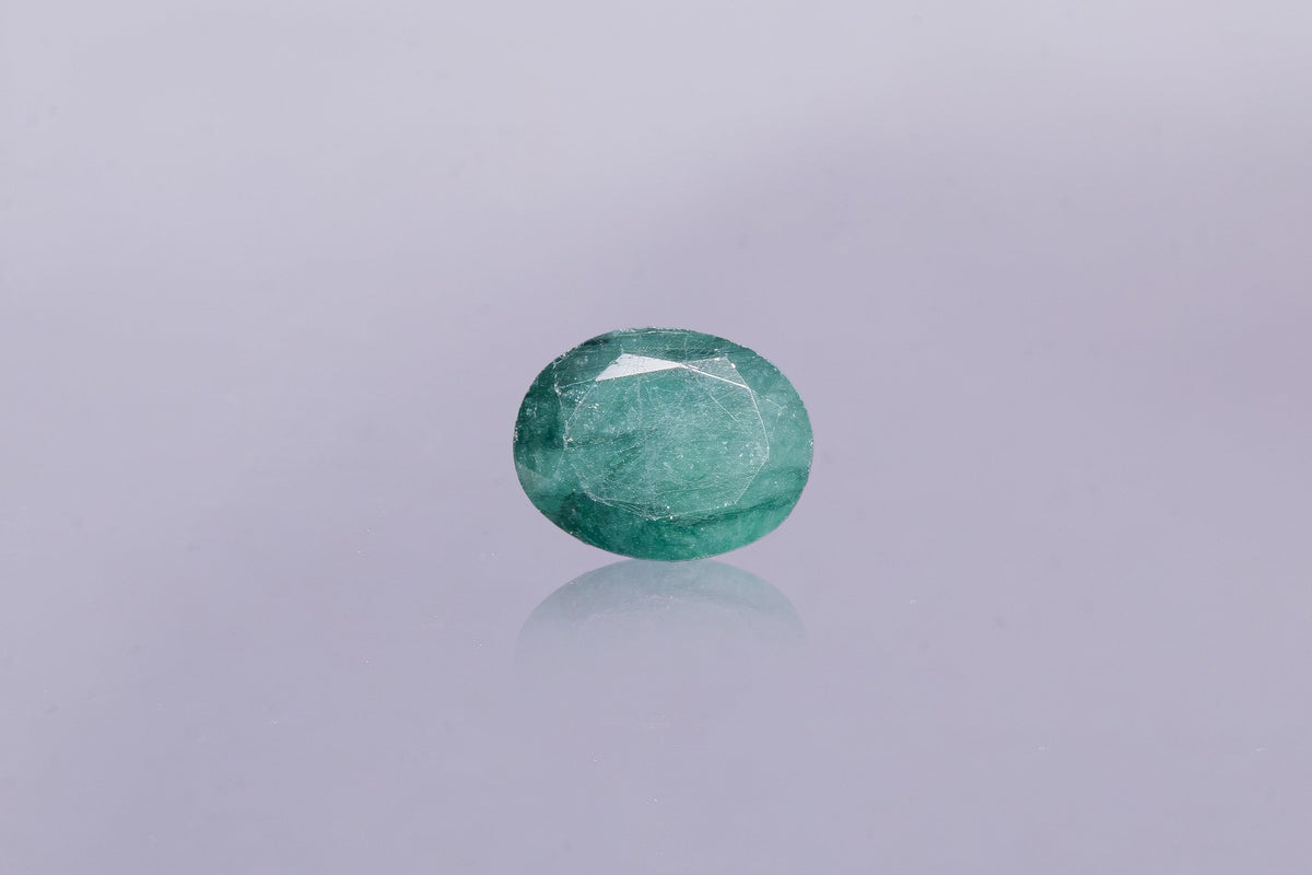 brazilian emerald 5.96 carat front image