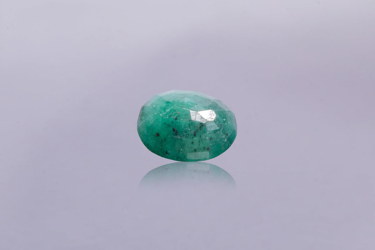 brazilian emerald 6.21 carat back image