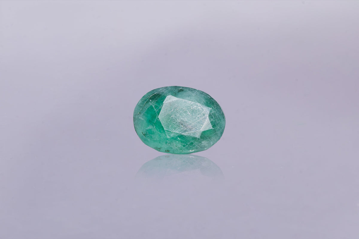 brazilian emerald 6.21 carat front image