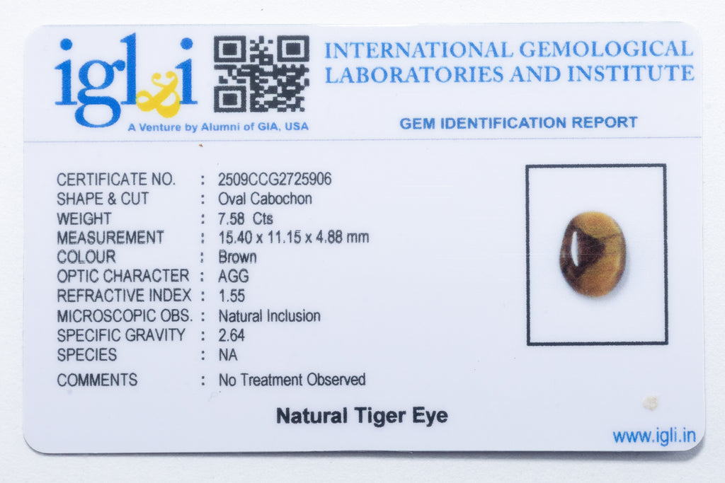 Tiger Eye 7.58 Carat