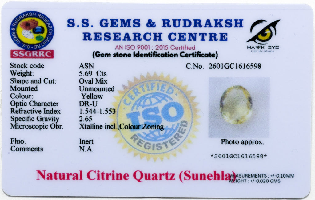 Citrine - 5.69 Carat