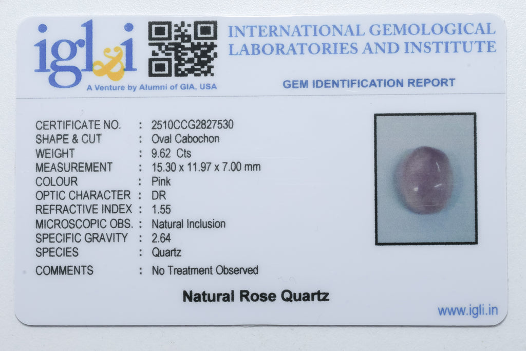 Rose Quartz 9.62 Carat
